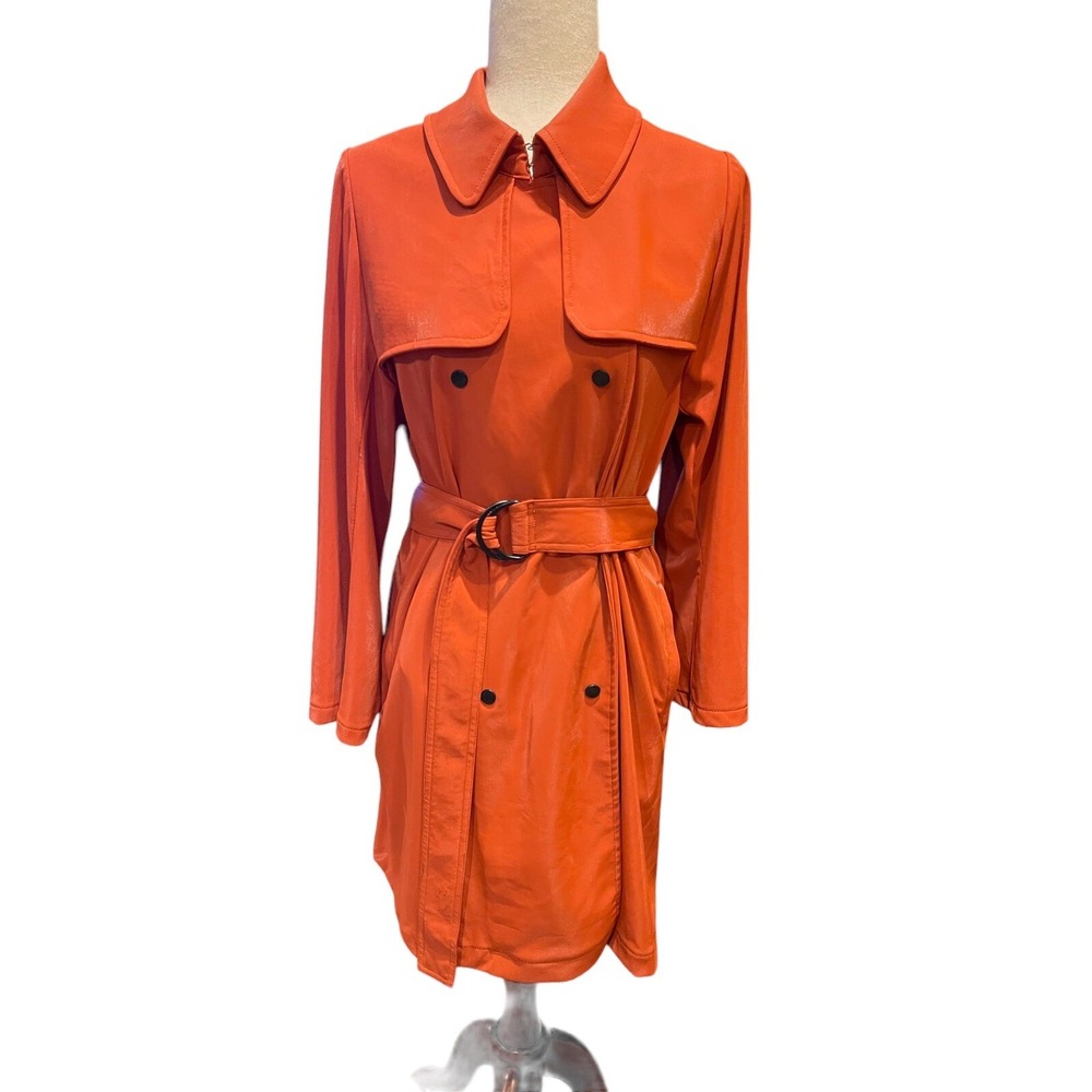 MYCRA PAC LIFE Rain‎ Coat Pockets Orange Women's S/M
